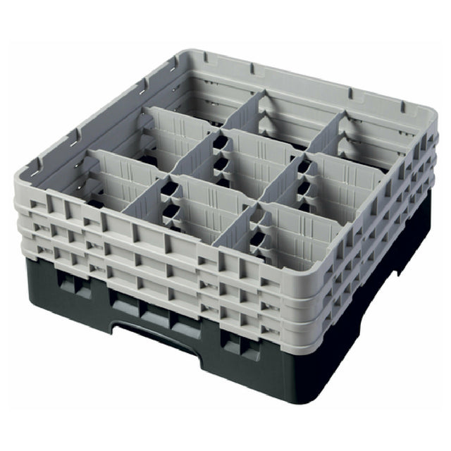 Cambro 9S638110 Camrack® Glass Rack With (3) Soft Gray Extenders Full Size