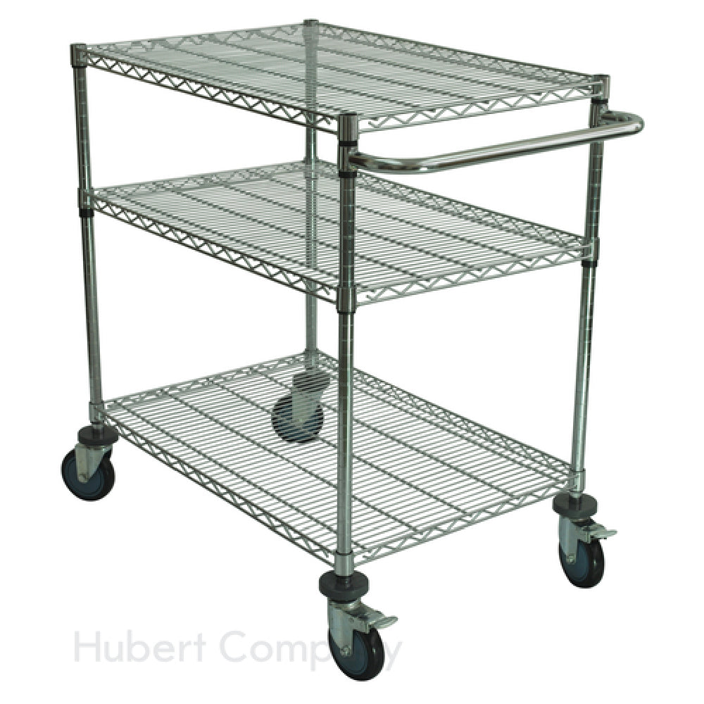 Hubert 14558 - Wire Cart, 3-shelf, 24" X 36" X 39-1/2"H