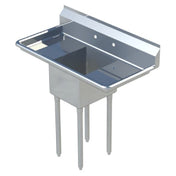 Sapphire Manufacturing SMS-1818D Sink 1-compartment 54"W X 23-1/2"D X 44-1/4"H Overall Size