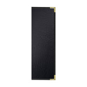 Risch SEV-2V 4.25X14 Seville Hardback Antibacterial/antimicrobial Faux-leather Menu Cover (specify Color)