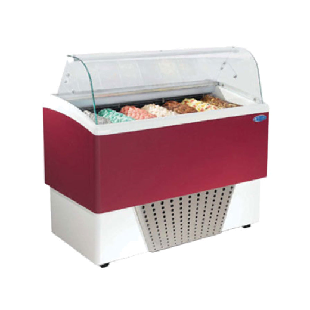 Stoelting by Vollrath CD-BR07-37-RP Italproget Brio Gelato Display Cabinet 53-1/10"W X 26-1/5"D X 48-1/5"H