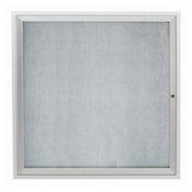 Aarco ODCC3636R Aluminum Bulletin Board 36"W X 36"H Enclosed