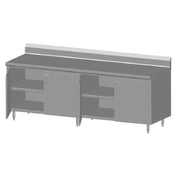 SPG 10CBT-24BHD - Universal Stainless Work Table, Cabinet Case With Hinged Doors
