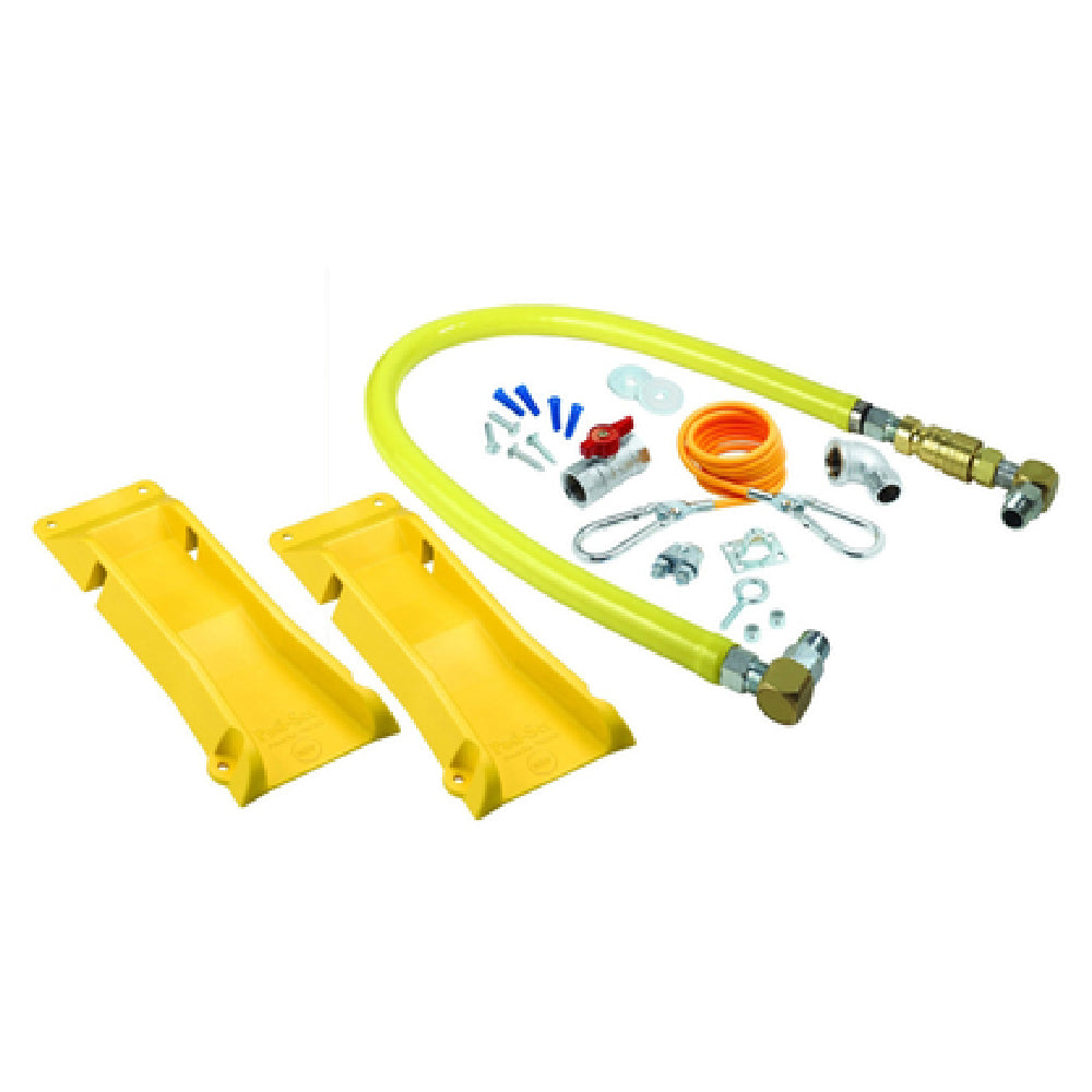 T&S Brass HG-4D-60SK-PS Safe-T-Link Gas Connector Kit 3/4" Connection 60" Hose