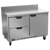 Beverage Air WTRD48AHC-2 Worktop Refrigerator Two-section 35-1/2" Working Height