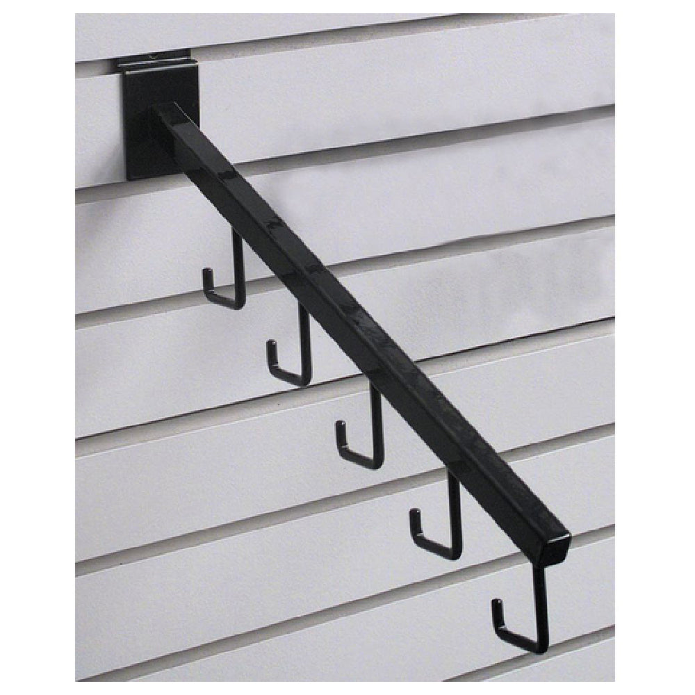 Hubert 62568 - Slatwall Waterfall Hooks, 5-hooks, Downward Angle