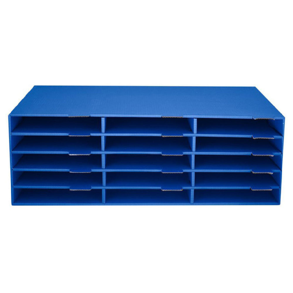 Alpine Industries ADI501-15-CP-BLU Construction Paper Storage Organizer 15 Compartment