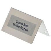 Hubert 37048 - Table Tent Sign, 3-1/2" X 2"H, Rectangular