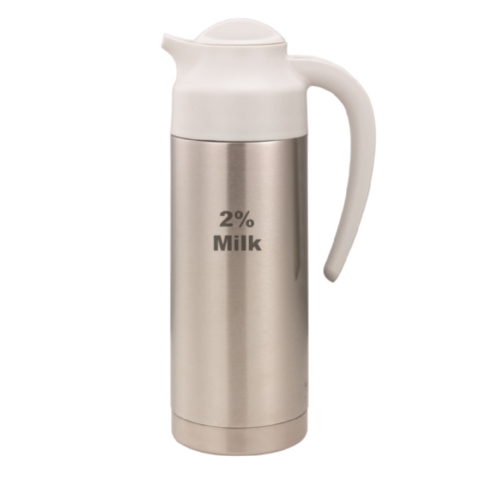 Service Ideas S2SN1002PCTETWHT Service Ideas SteelVac® Creamer Vacuum Insulated