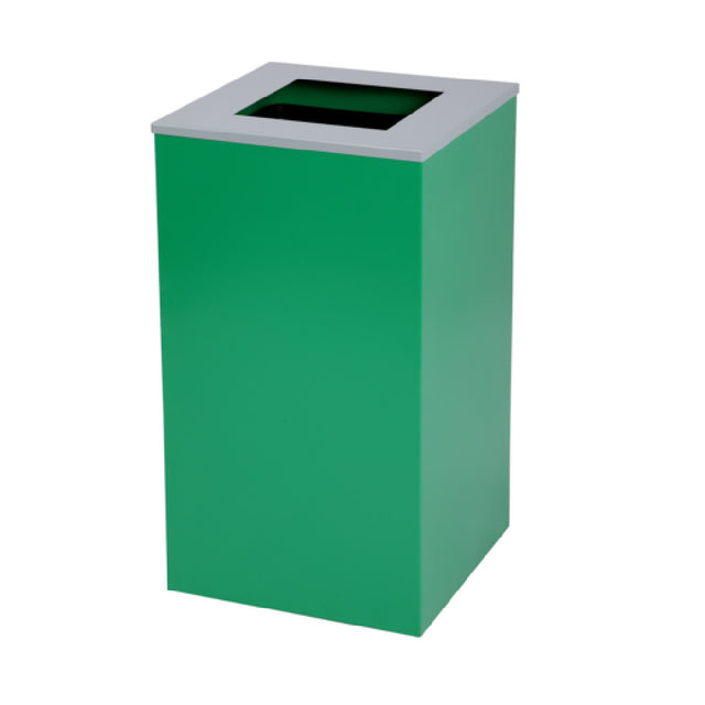 Alpine Industries ALP4450-KIT-GRN-S Recycling Bin 29 Gallon Square