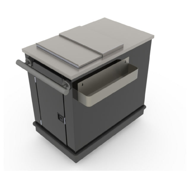 Iowa Rotocast Plastics Inc. 731056 Casino Cart 40-1/4"W X 24"D X 37-1/2"H Stainless Steel Countertop