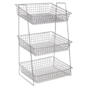 Hubert 86334 - Basket Display Stand, 3-tier, 16" X 13-1/2" X 27"H