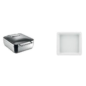 BauscherHepp 55.0002.6014 Chafing Dish Promo Kit Includes: (1) Square Induction Chafing Dish (55.0002.6040) & (3) 160.6 Oz.