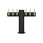 Micro Matic METRO-T-6MBKR Metropolis "T" Tower 6 Faucet Powder Coat Matte Black