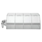 Hubert 23064 - Bulk Cereal Bin Base Unit, (4) 4 Lb. Capacity Sections, 24" X 17" X 9"H