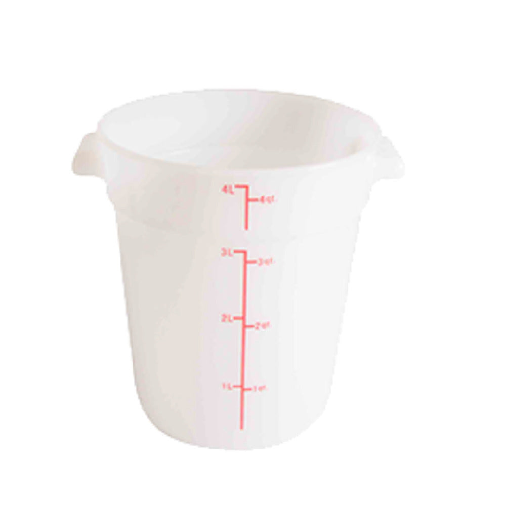 Thunder Group PLRFT304PP Food Storage Container 4 Quart Round