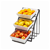 Cal Mil 1750-13 Mission Bowl Display Frame Only 12"W X 19"D X 13-1/2"H 3-tier