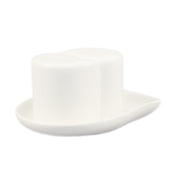 CAC China PSP-3 Goldbook Salt And Pepper Shaker Set 3-piece Includes: (1) 2-3/4"L X 1-3/4"W X 2-3/4"H Salt Shaker
