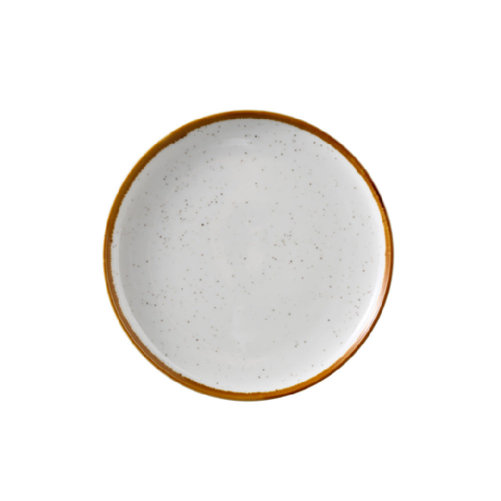 Yanco GL-106 Glory Plate With Up-Right Rim 6 1/2"dia X 3/4"H Dishwasher Safe