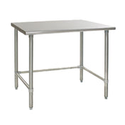 Eagle T3048STEB Deluxe Series Work Table 48"W X 30"D 16/300 Series Stainless Steel Top