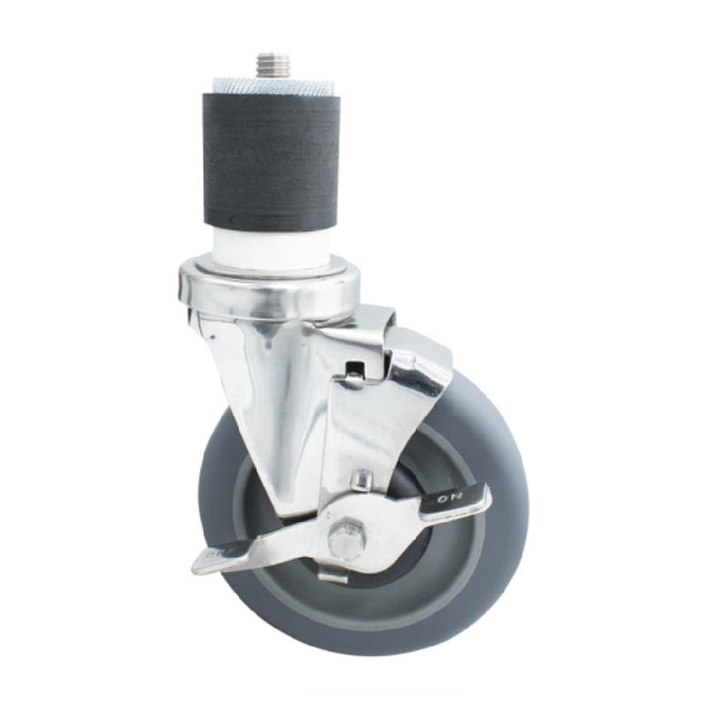 BK Resources 5SS-4RA-GR-TLB - Swivel Caster, 2" Expanding Stem, 5" Gray Rubber Wheel