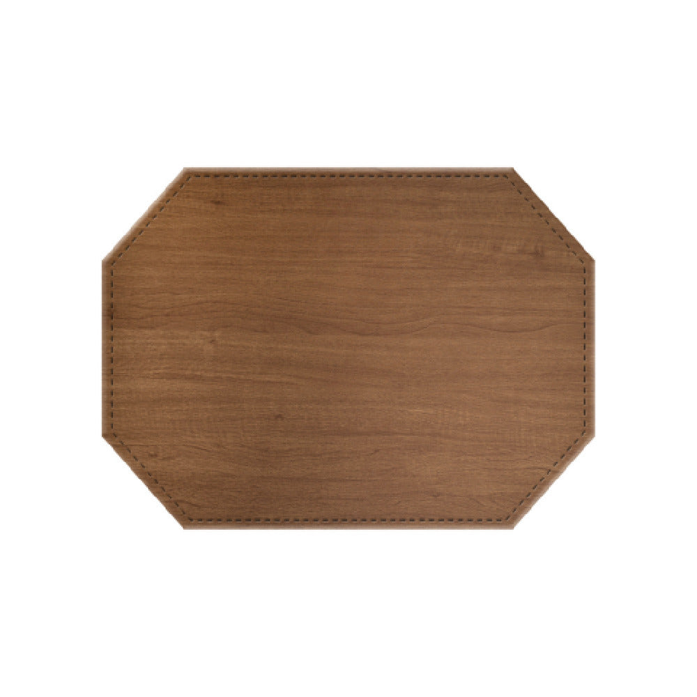 Risch TABLEMATOCT-SHERWOOD 15X13 Sherwood Faux-wood Table Mat (specify Color) 15" X 13"