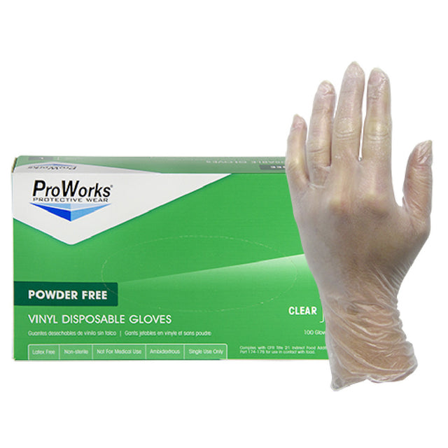 JMC Janitorial HOSPECO-GLV103FX - Vinyl Glove-Powder Free, Extra Large, 3 Mil