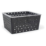 FOH BHO116BKI20 1/2 Size Dots Housing/Pan Set Deep Matte Black Includes One BHO114BKI20 1/2 Size Dots Housing Deep Matte Black