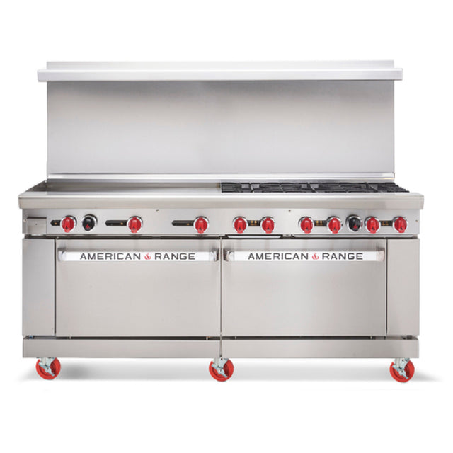 American Range AR-12-126L-SBR_LP Restaurant Range Gas 72"