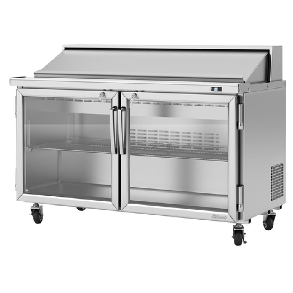 Turbo Air PST-60-G-N PRO Series Sandwich/Salad Unit Two-section Rear Mount Self-contained Compressor