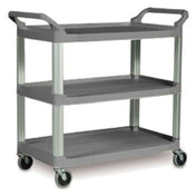 Rubbermaid FG409100GRAY Xtra™ Utility Cart 40-5/8"L X 20"W X 37-13/16"H (3) Shelves