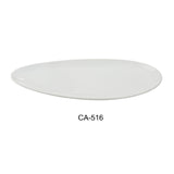 Yanco CA-516 Cambria Plate 7-5/8"W X 16-1/2"D X 3/4"H Leaf Shape
