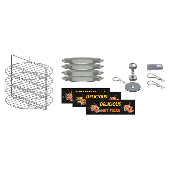 Gold Medal 5552-000 Pizza/Rotisserie Cabinet Kit Includes: Rotisserie Kit (4) 15" Pizza Pans