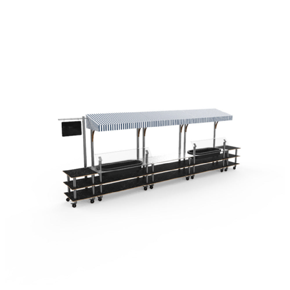 Steelite MGCMLA08MSWW Market Station Mixed Materials (minimum = Case Quantity 1 Per Case) (repack Item)
