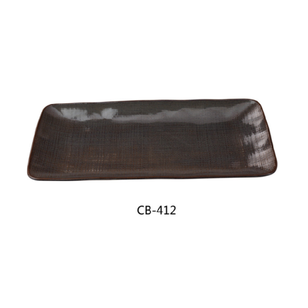 Yanco CB-412 Cowboy Serving Plate 6"W X 12"D X 1"H Rectangular