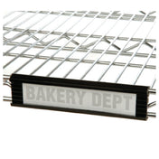 1880 Hospitality FSHELF6B Focus Foodservice Shelf Label Holder 6"W 1-1/4" Opening