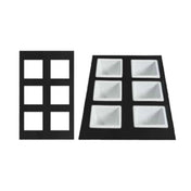 GET Enterprises T0A19J Bugambilia® Single Tile 20-13/16" X 12-3/4" Cast Aluminum With Resin Coating