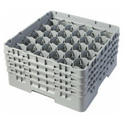 Cambro 30S800151 Camrack® Glass Rack With (4) Soft Gray Extenders Full Size