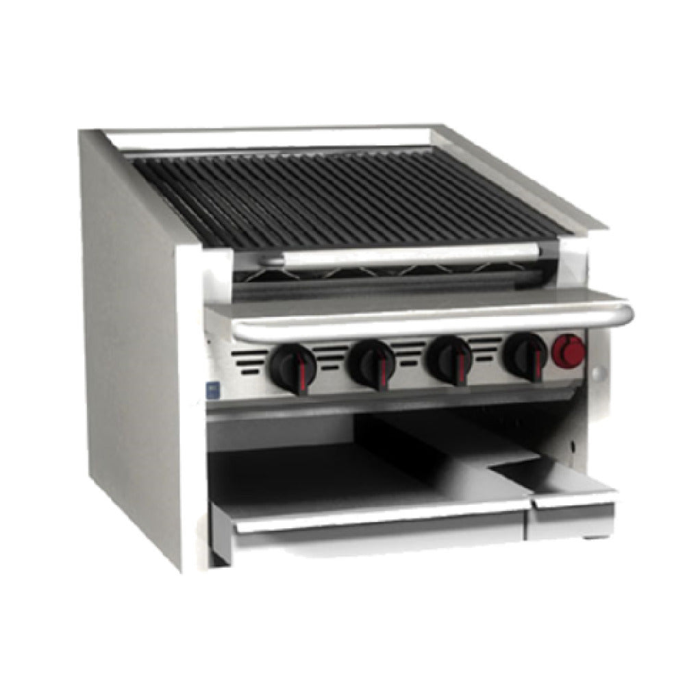 Magikitchn SE14RS-3FD_208/60/3 Radiant Charbroiler Countertop Gas