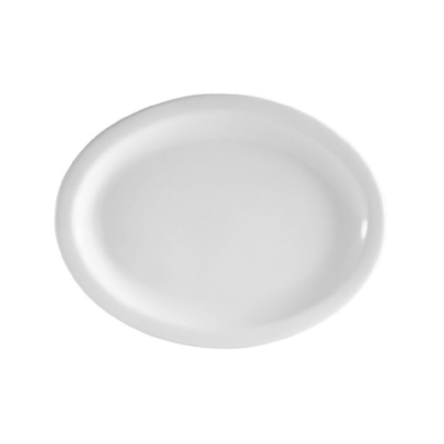 CAC China NCN-12 Clinton Platter 10"L X 8"W X 3/4"H Oval