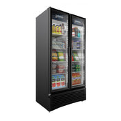 Omcan 41219 (G326) Elite Series Refrigerated Display Reach-in Two-section