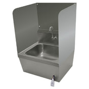 Advance Tabco 7-PS-28A Welded Side Splash 24"H (installed Height) Both Sides Plus Rear Panel