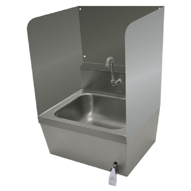Advance Tabco 7-PS-28A Welded Side Splash 24"H (installed Height) Both Sides Plus Rear Panel