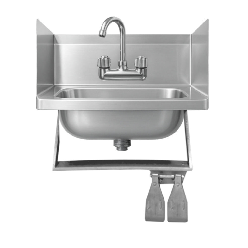 Winholt WS-HS-1410KV-2SS-KT - Hand Sink, Wall Mount With Sidesplash & Knee Valve