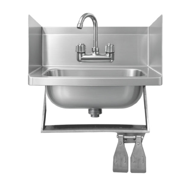Winholt WS-HS-1410KV-2SS-KT - Hand Sink, Wall Mount With Sidesplash & Knee Valve