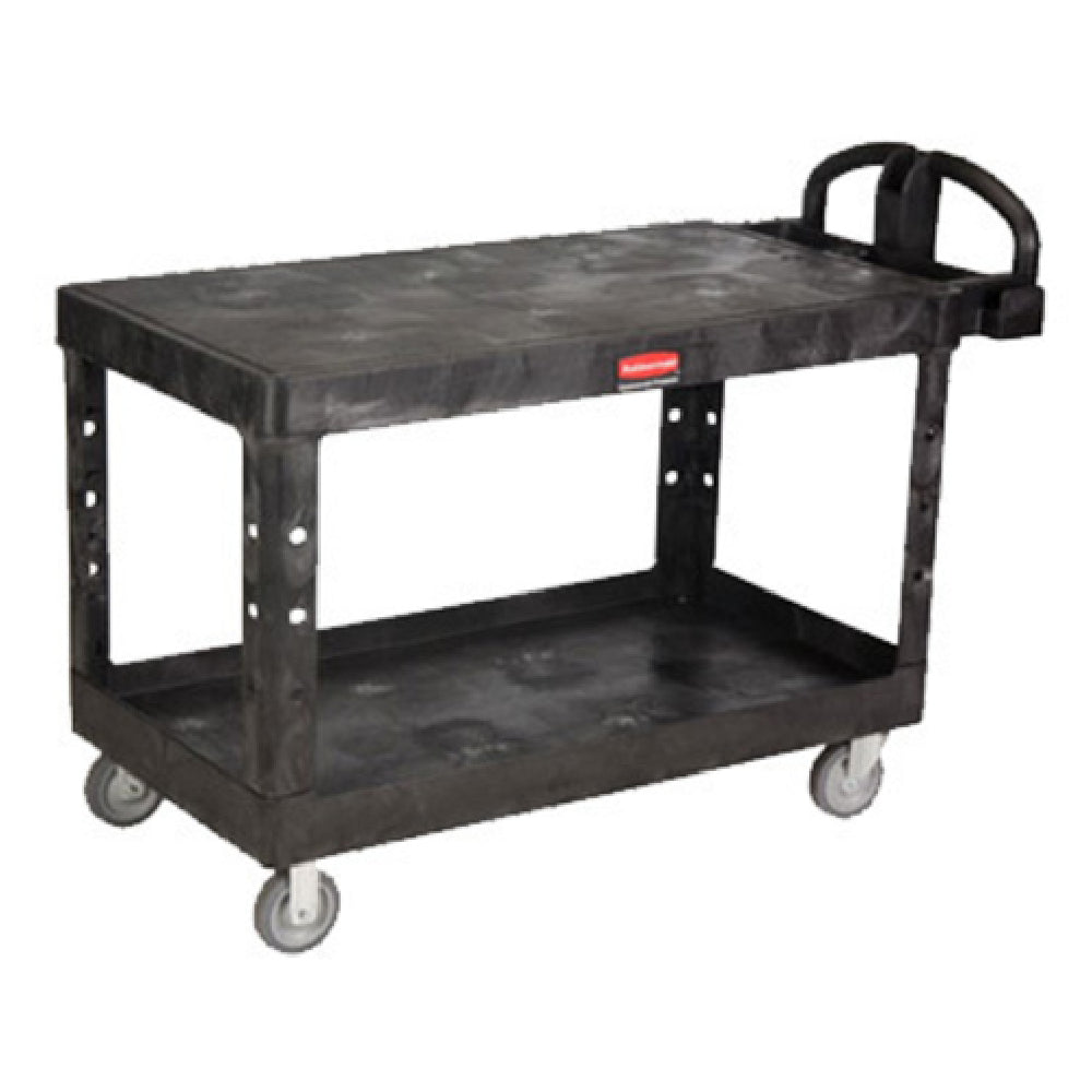 Rubbermaid FG454500BLA Heavy Duty Flat Shelf Cart Large 54"L X 25-1/4"W X 36"H