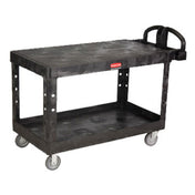 Rubbermaid FG454500BLA Heavy Duty Flat Shelf Cart Large 54"L X 25-1/4"W X 36"H