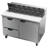 Beverage Air SPED48HC-12-2 Sandwich Top Refrigerated Counter Two-section 48"W