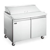 Omcan 50129 (PT-CN-0920-M-HC) Mega Top Salad / Sandwich Prep Table Two-section