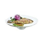 Bon Chef 20779059CARM Coupe Platter 20" X 15" X 5" High Pedestal Oval